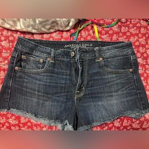 American Eagle Outfitters Dark Blue Denim Shorts